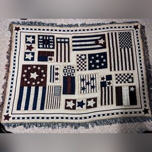 Stars & Stripes Flag Tapestry Throw Patriotic Wall Decor